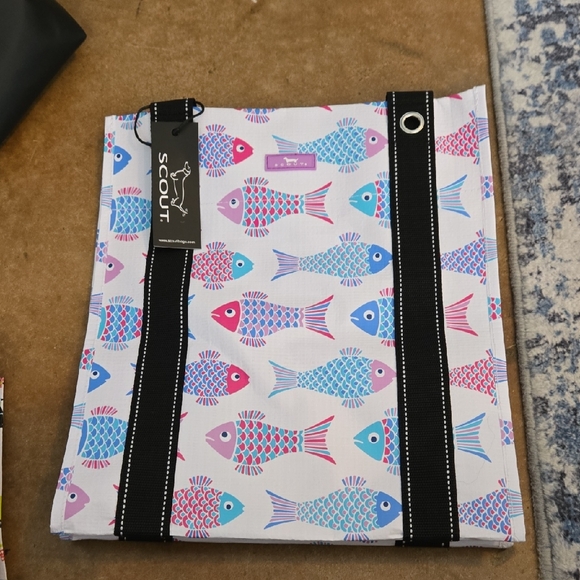Scout Multicolor Fish Pattern Tote - Picture 1 of 1